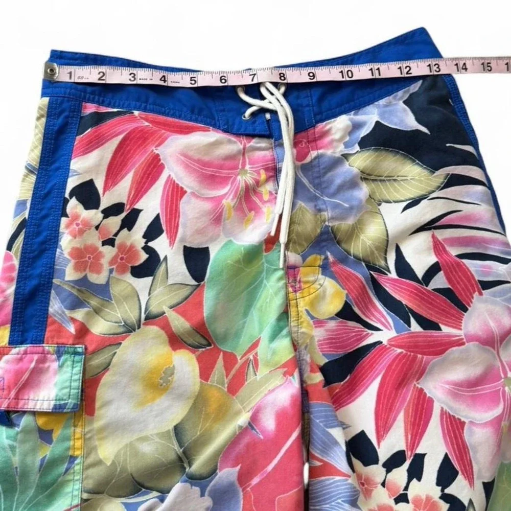 Vintage Polo by Ralph Lauren Multicolored Floral Swim‎ Trunks